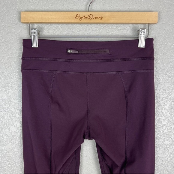 Lululemon Inspire Crop II Luxtreme Leggings, Black Cherry 6 - Run, Gym, Tights - Picture 4 of 8